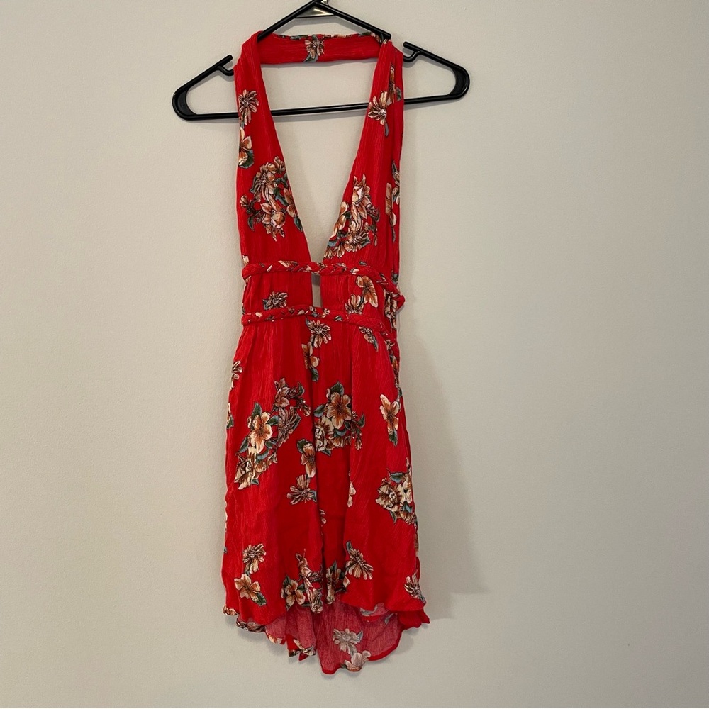 Red Backless Dress